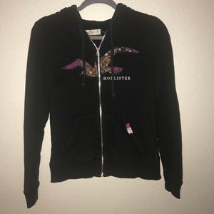 Hollister full zip hoodie